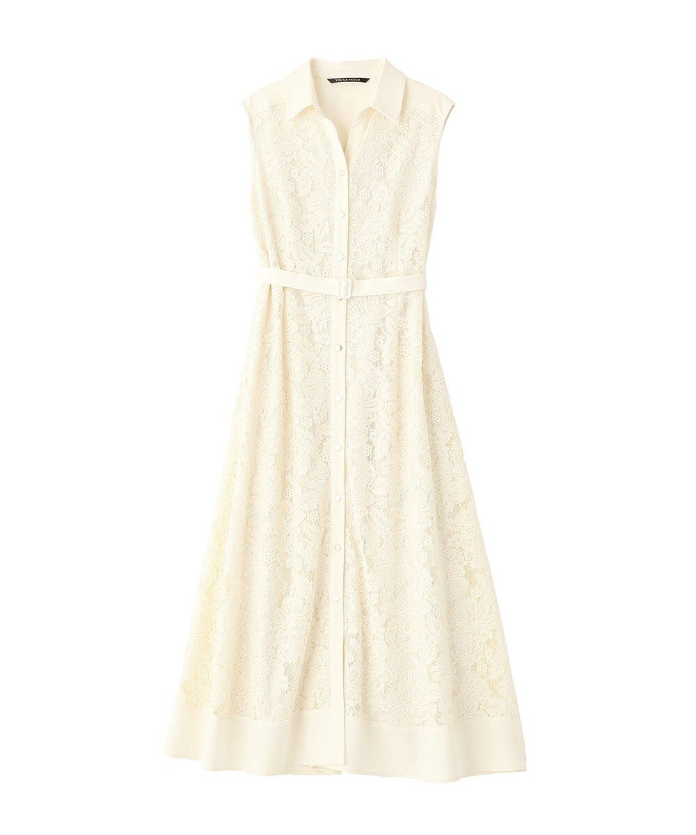 YECCA VECCA レース切替ジレワンピース 