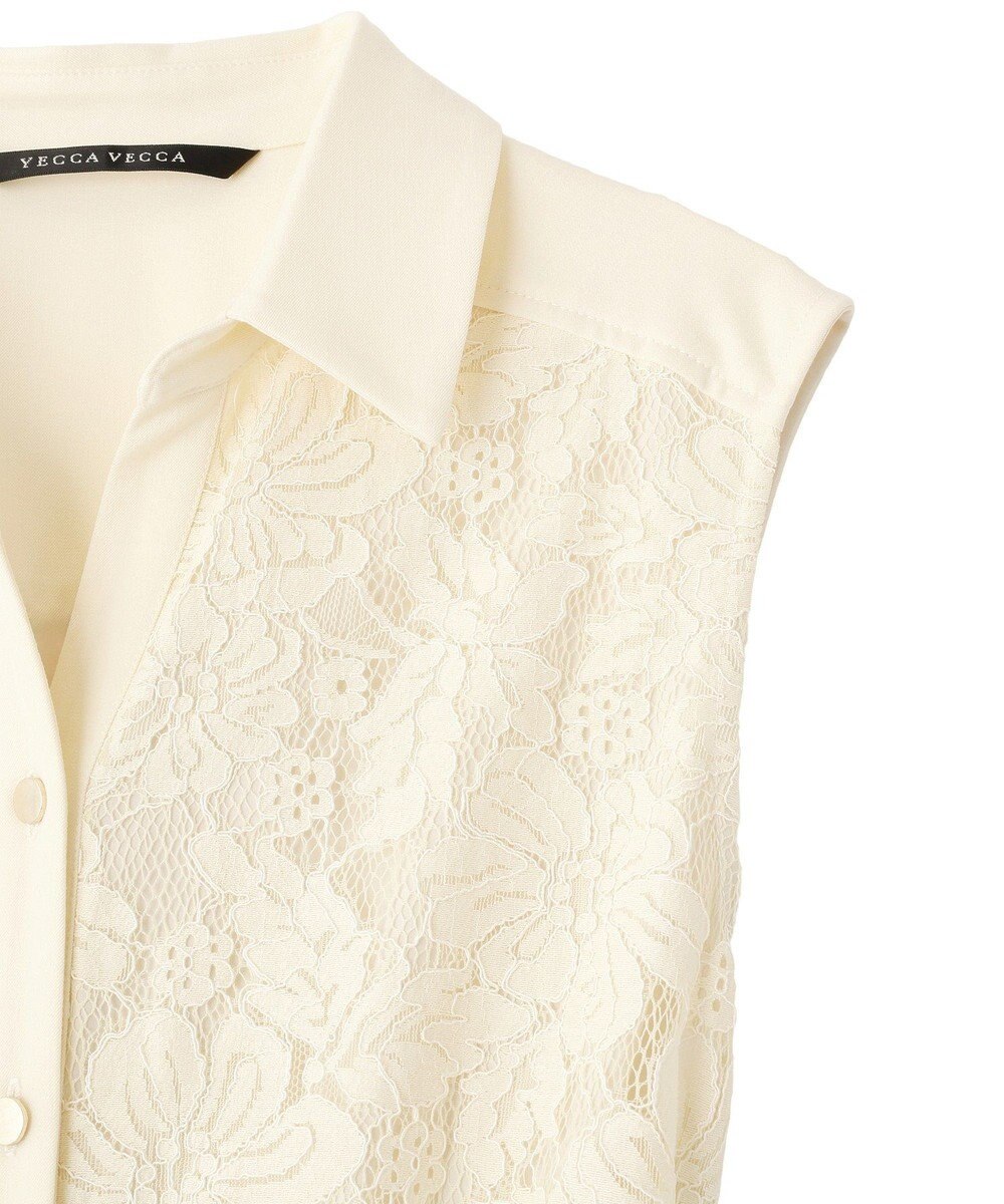 YECCA VECCA レース切替ジレワンピース 
