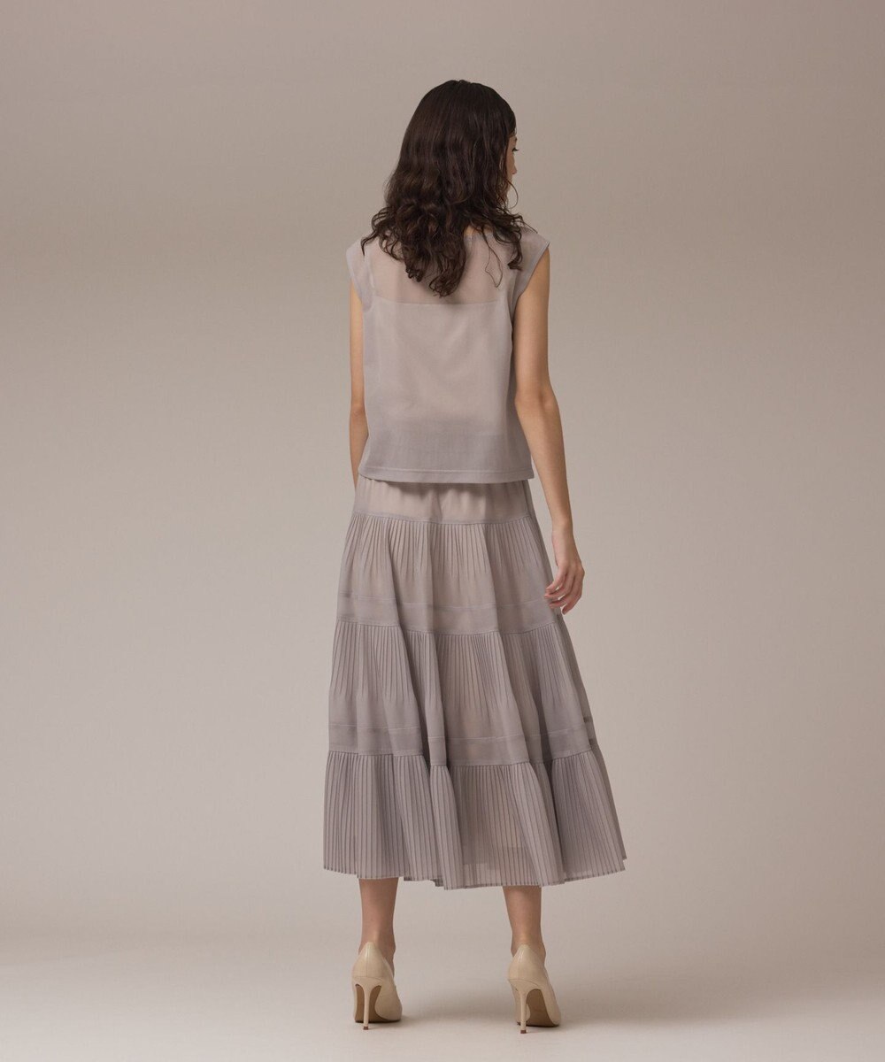 GRACE CONTINENTAL プリーツティアードスカート 