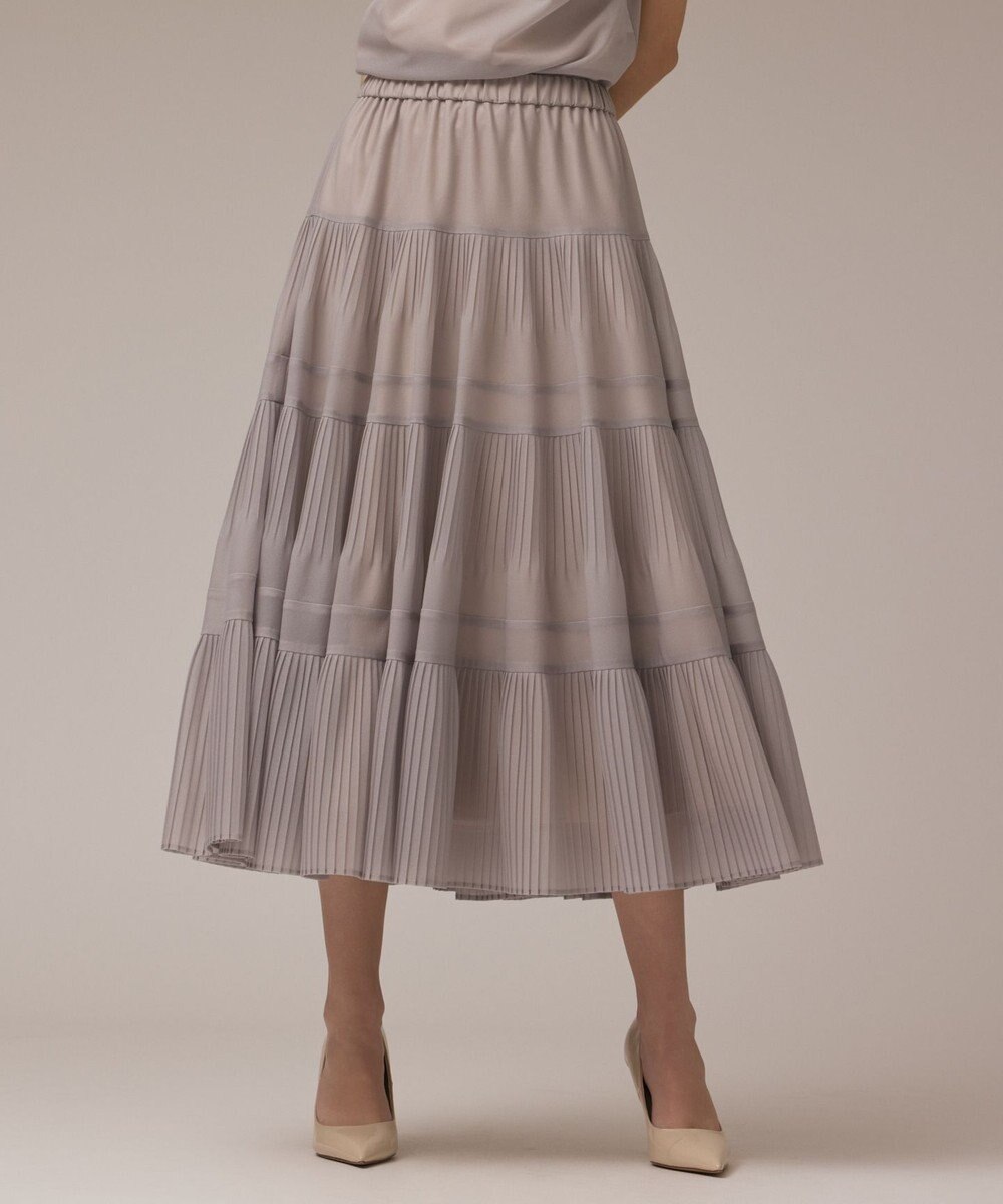 GRACE CONTINENTAL プリーツティアードスカート 