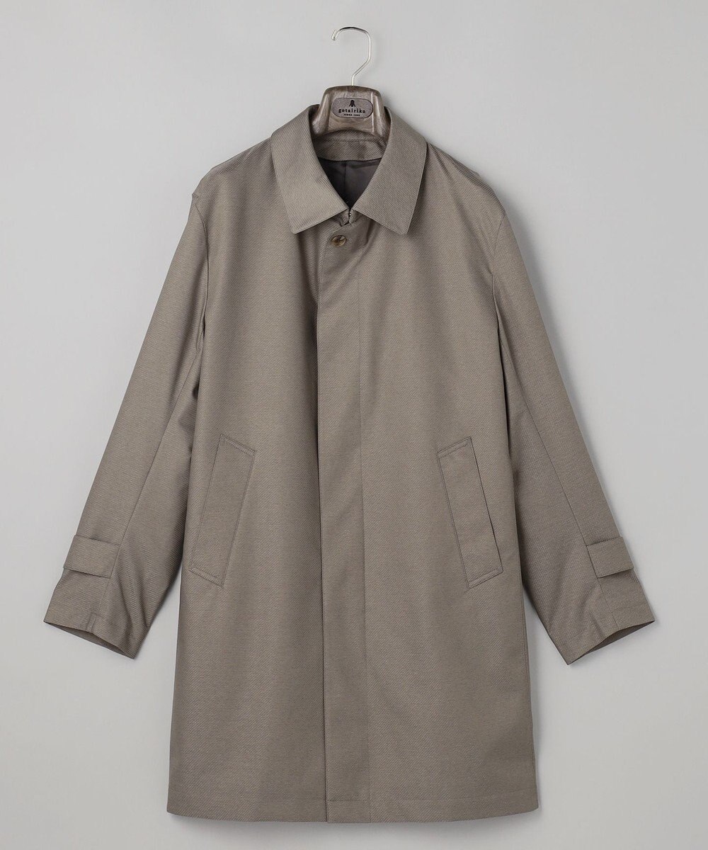 GOTAIRIKU 25年新作/3シーズン対応【防水/軽量/シワになりにくい】メランジカルゼ ステンカラーコート_無地 