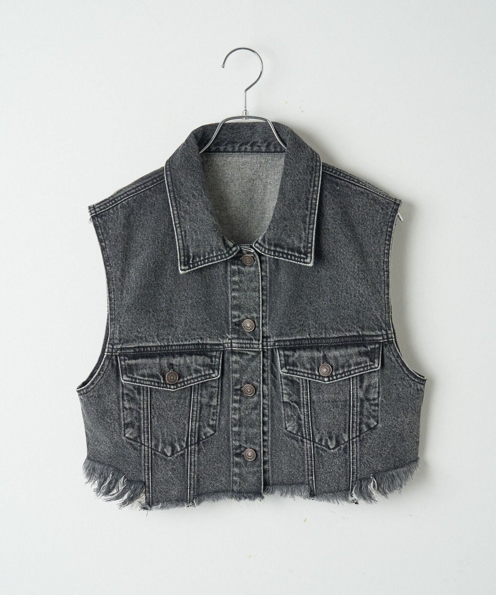 WEGO デニムショートベスト 