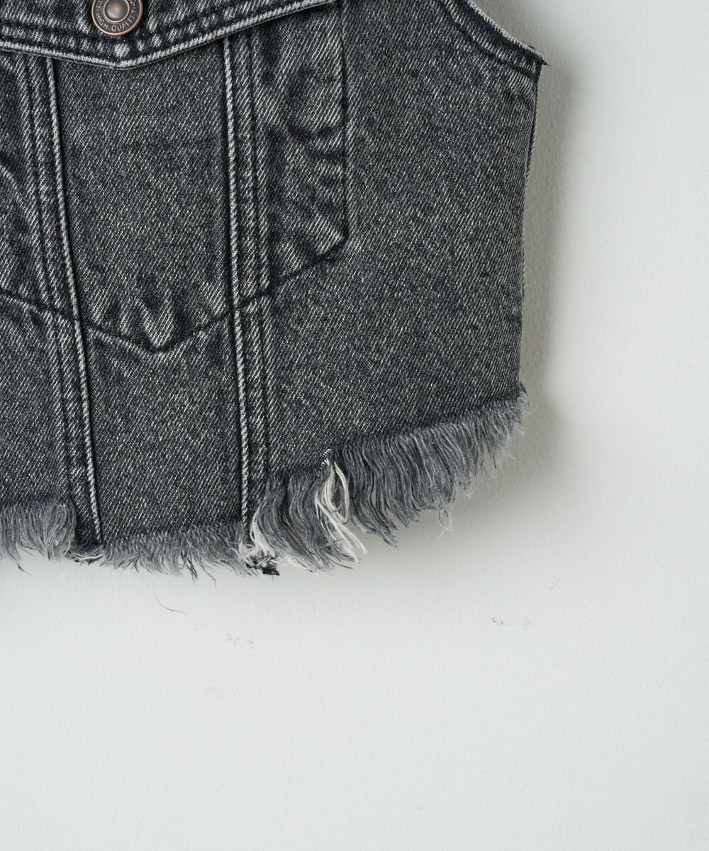 WEGO デニムショートベスト 