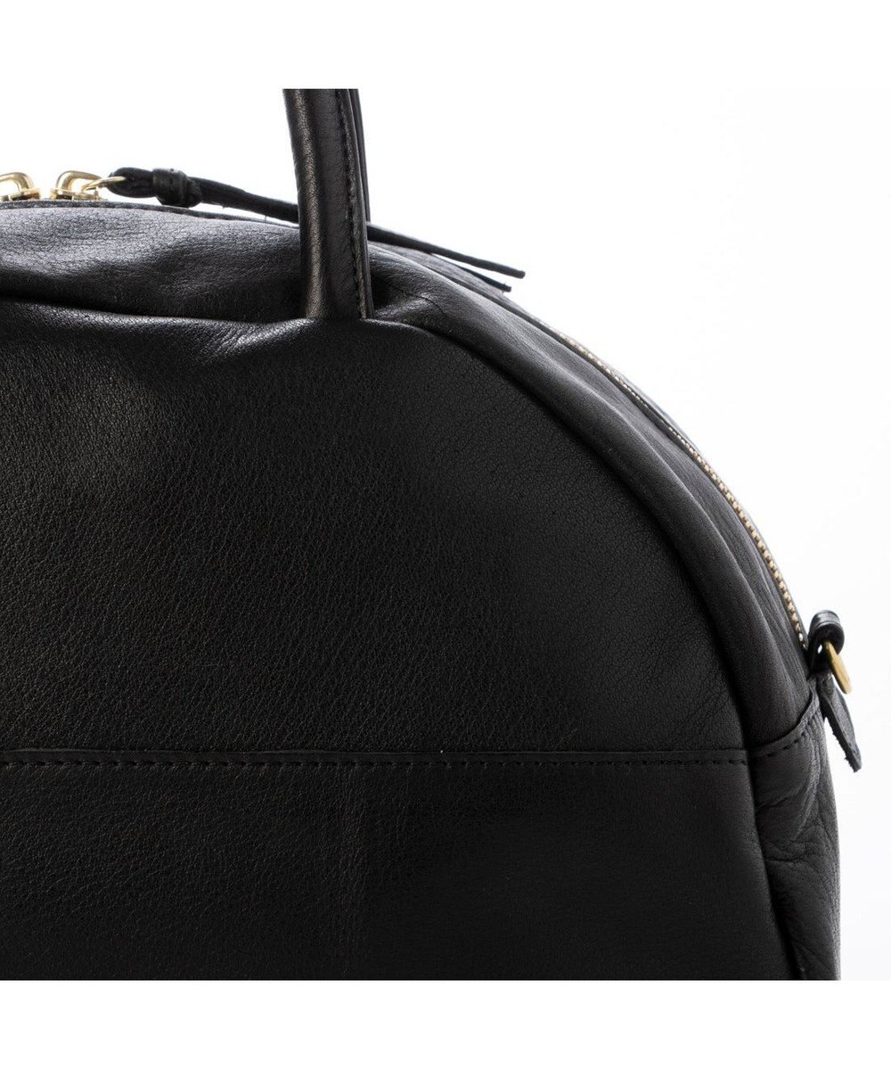 UNBILLION ペルケ perche / ガーメントレザー・サスティナブル2wayハーフムーンボストンM 