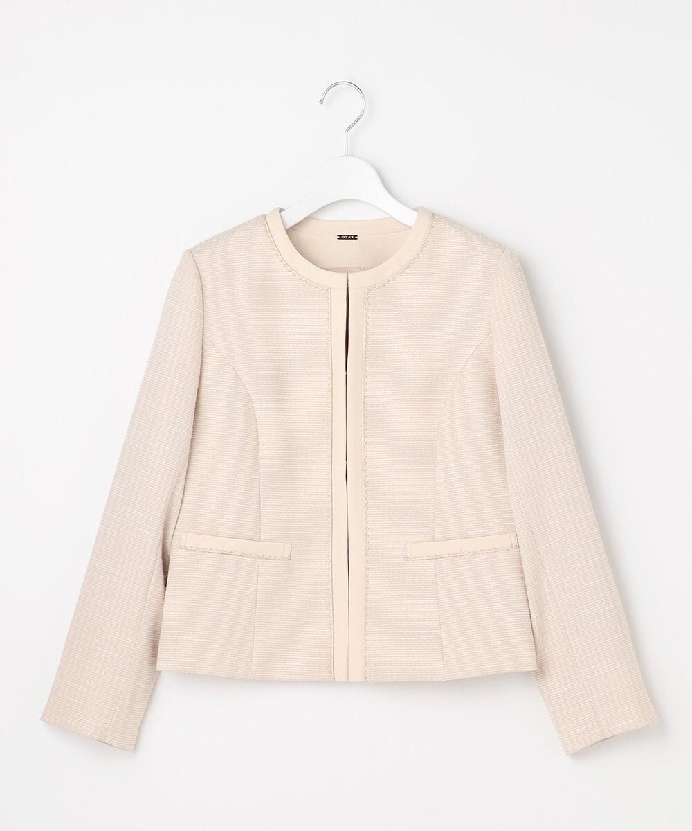 ANY SIS リップルボーダーストレッチ ジャケット 