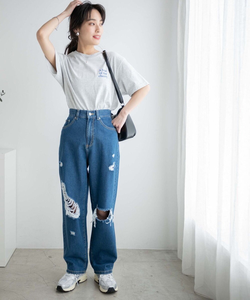 WEGO ヘビークラッシュローライズパンツ 