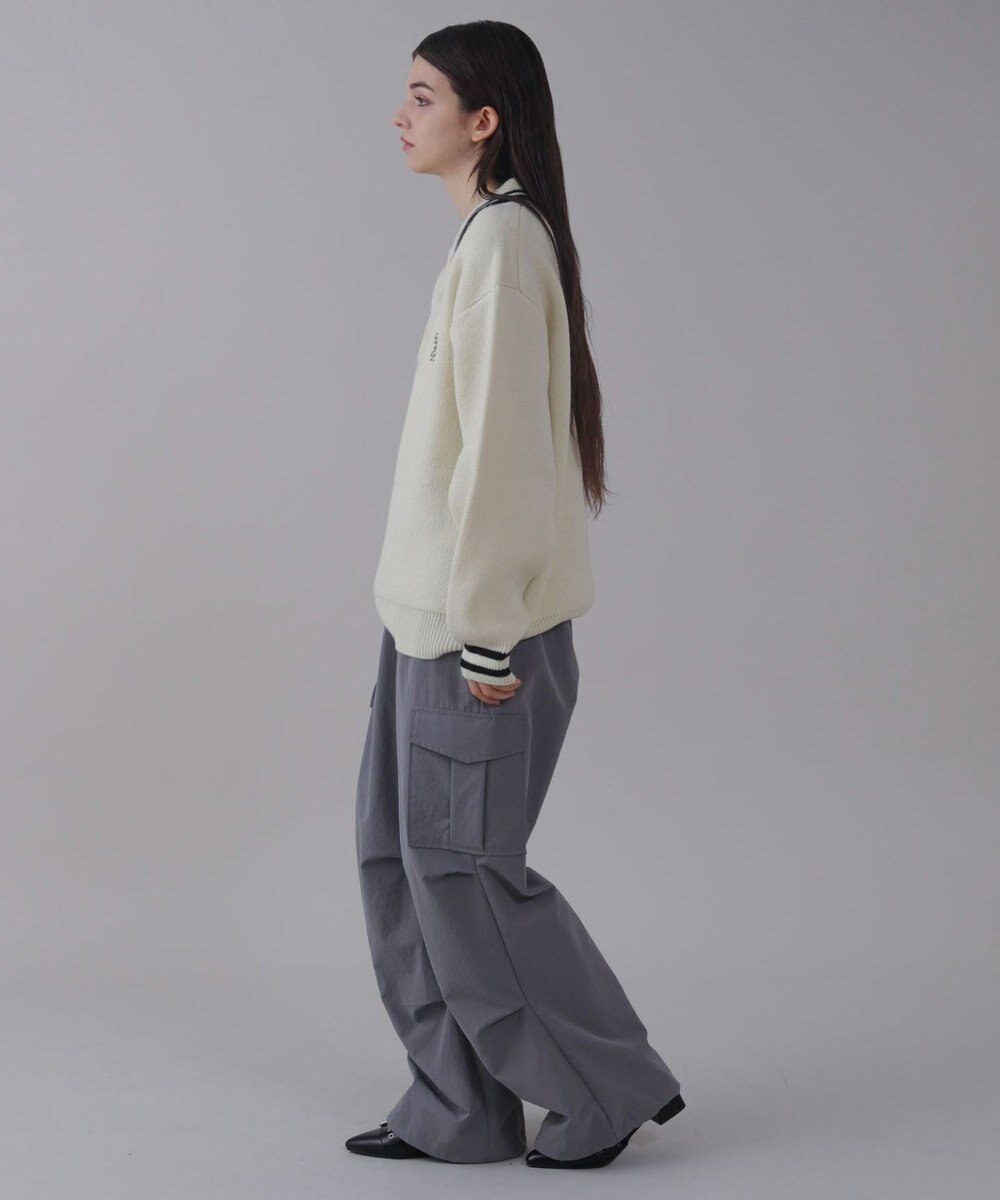 WEGO 【ユニセックス着用ITEM】ワンポイント刺繍ニットポロ 