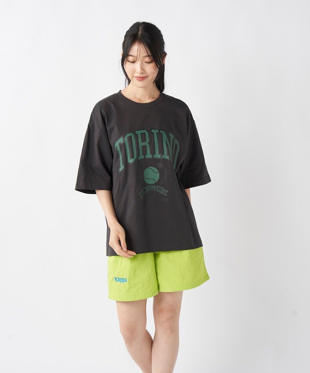 OP／FILA 【Kappa】ルーズフィット テニスグラフィックTシャツ 