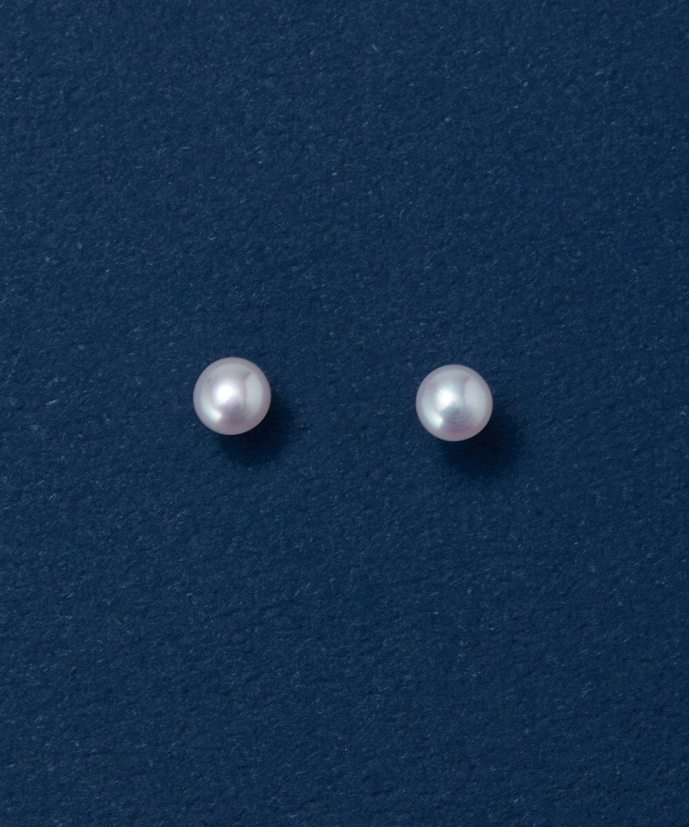 Phoebe 【K10】フォルムパールピアス/一粒パール/BOXつき 