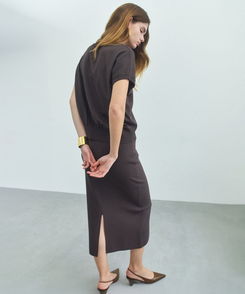 BEIGE， 【ロングセラー】LAURA / ストレッチ ドロップショルダーニット 