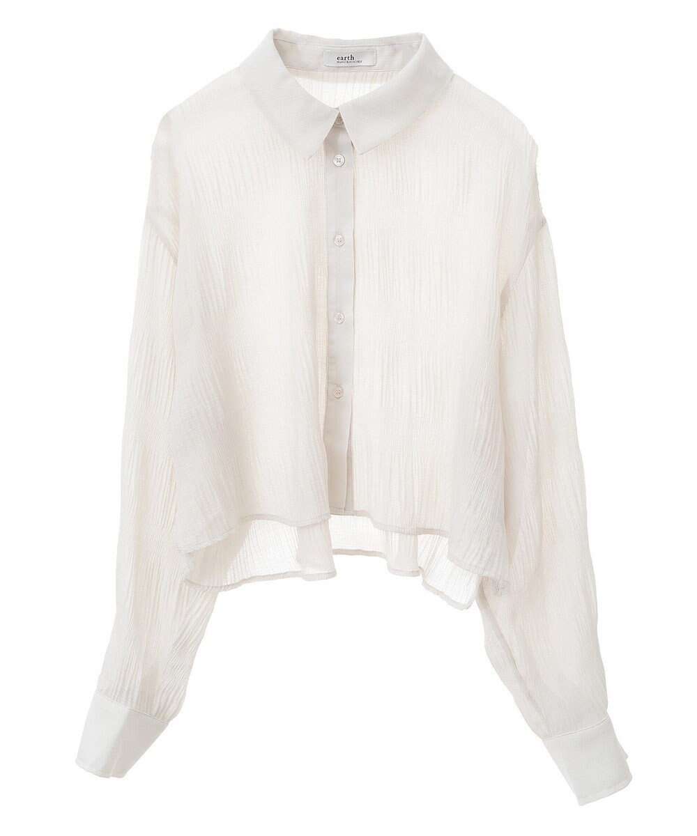 earth music&ecology マジョリカプリーツショートシャツ 