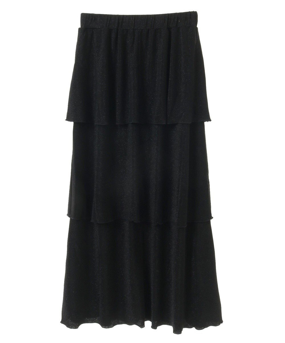 AMERICAN HOLIC ラメカットティアードスカート 