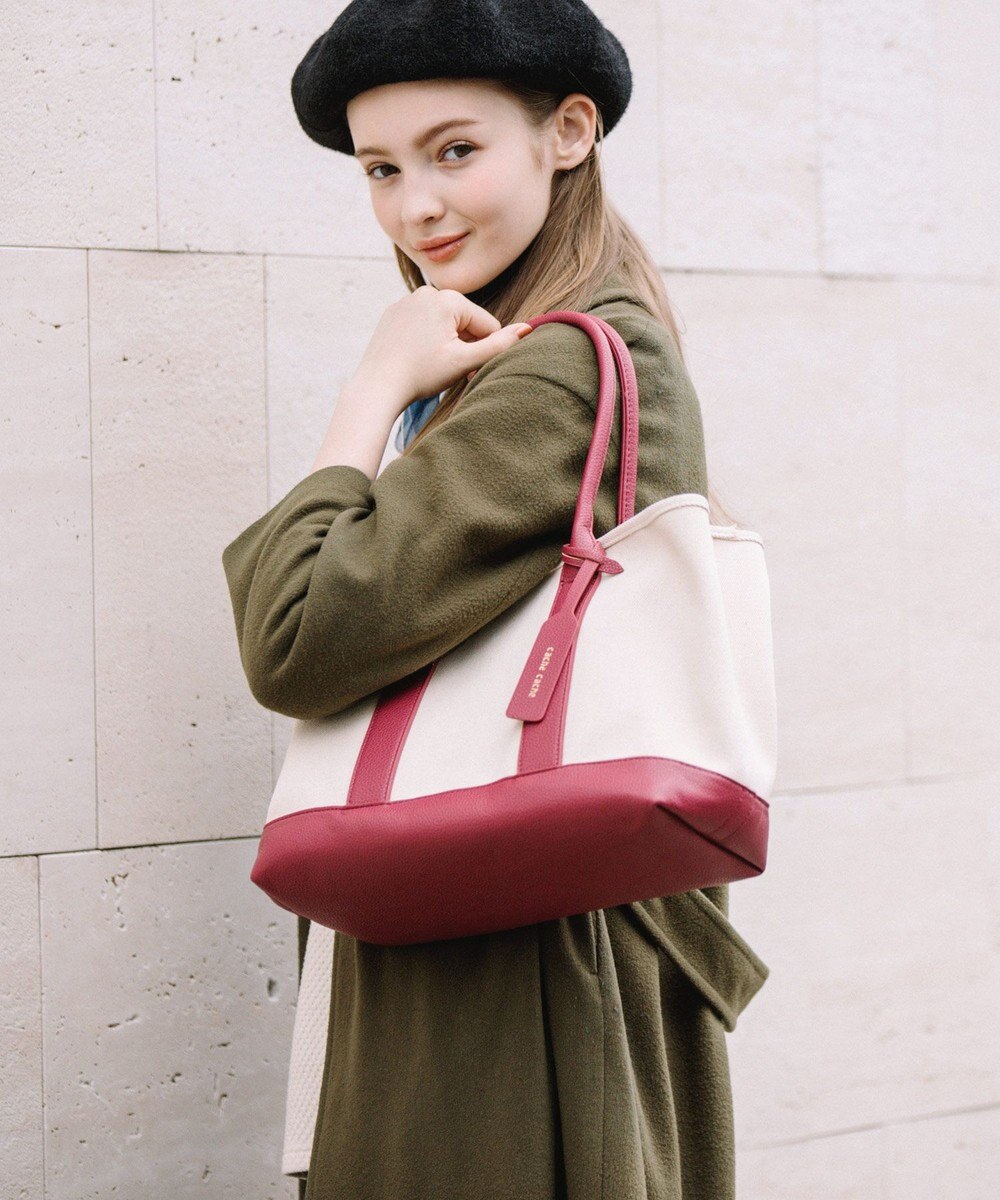 UNBILLION cachecache パーテーションキャンバストートバッグL 