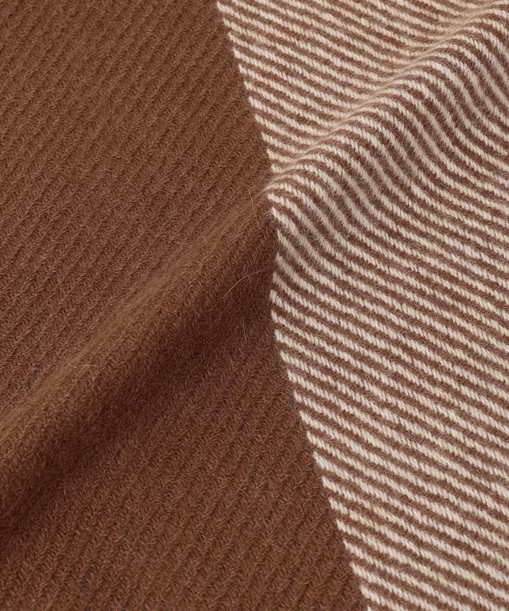 JOSEPH ABBOUD 【ピュアカシミヤ/保温性/軽量】 ヘリンボーン ストール 