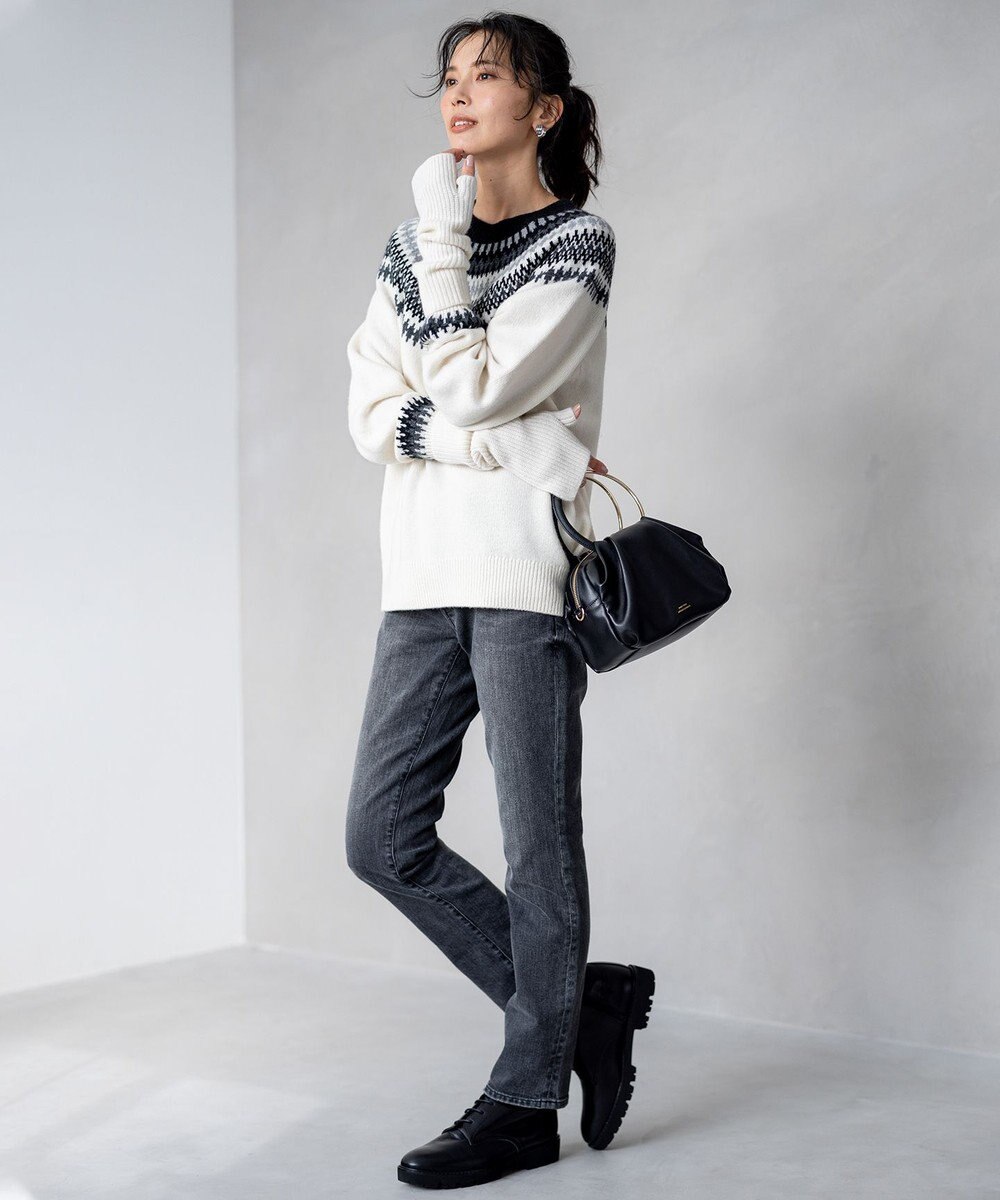 23区 メタルハンドル ショルダー バッグ 