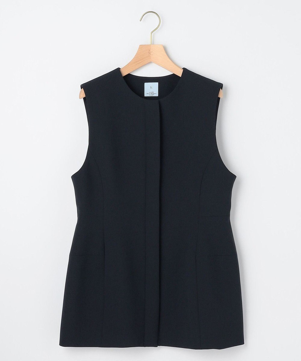 組曲 L 【KUMIKYOKU NAVY】コンフォータブルドレープ ジレ 