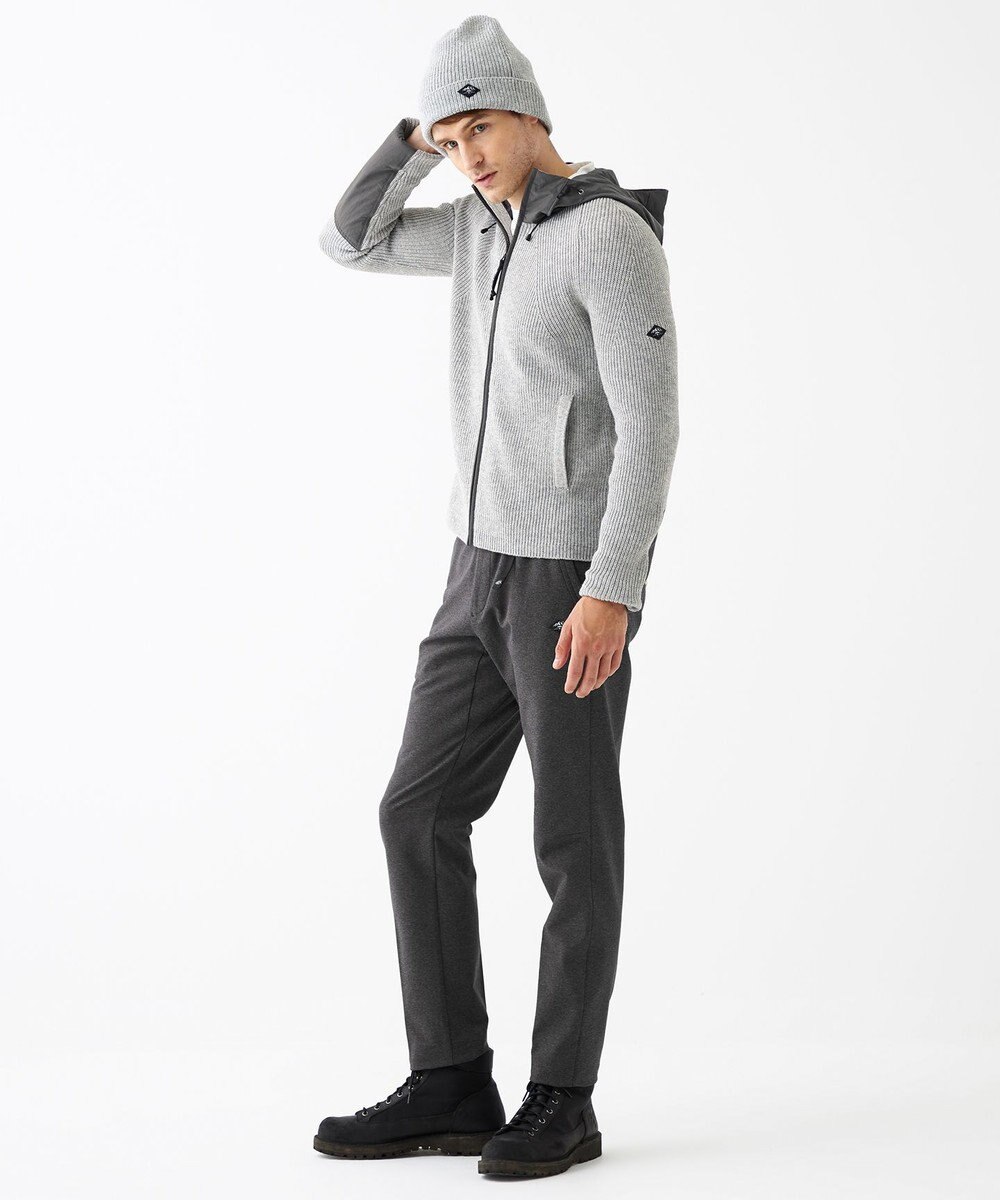 JOSEPH ABBOUD MOUNTAIN 【UNISEX】リサイクルウールポリ ニットパーカー 