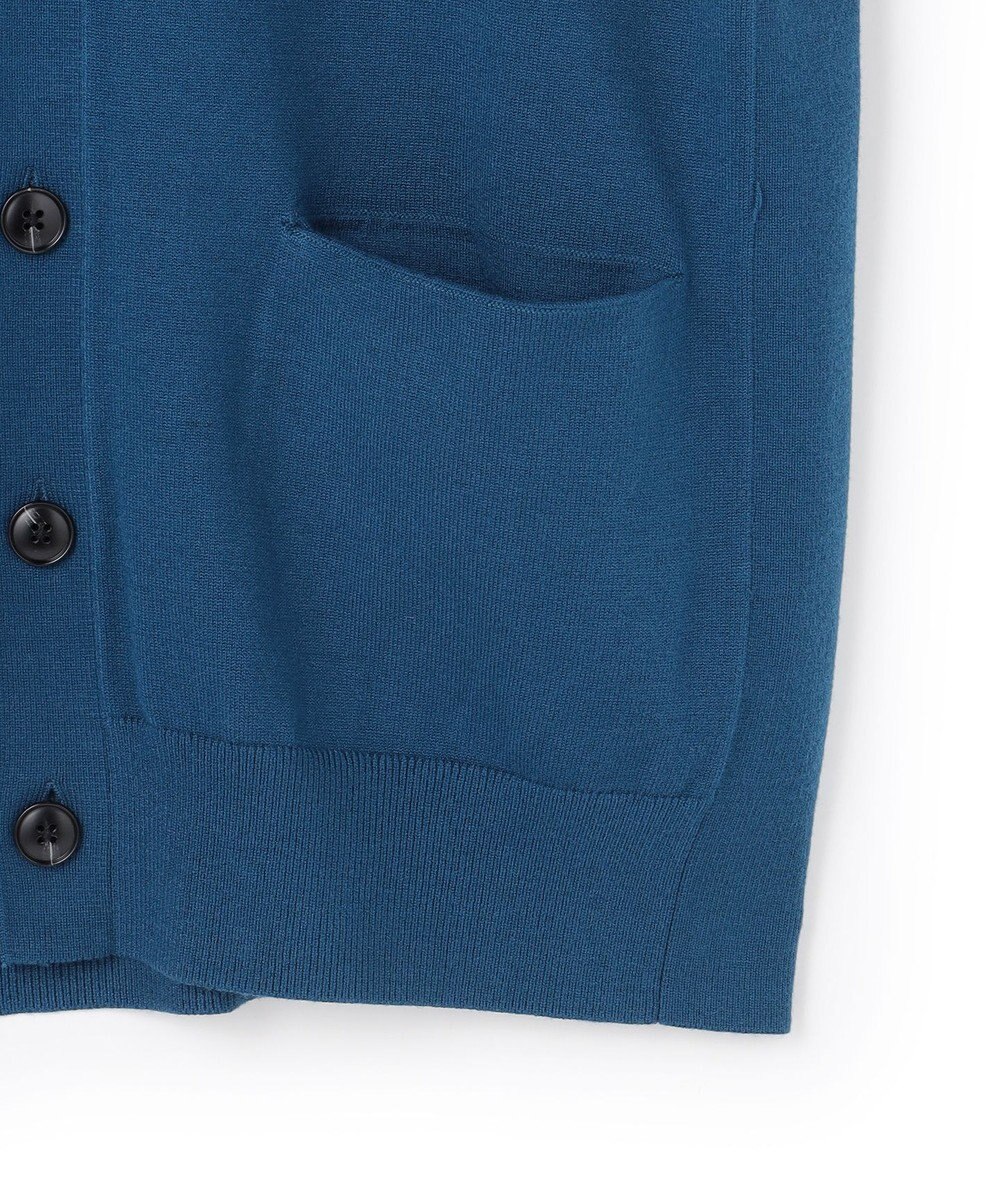 UNFILO MENS 【OCEANS YouTube 掲載/男女兼用】スムースシルキーニット カーディガン 