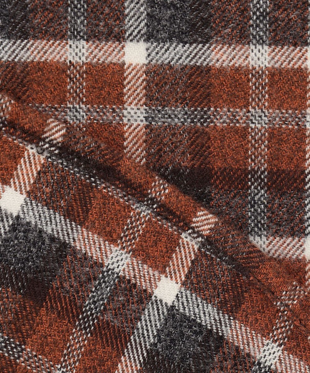 JOSEPH ABBOUD 【オーガニックコットン】スモールチェック フランネルシャツ 