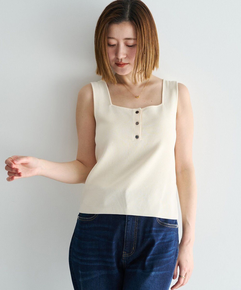 YECCA VECCA [UVカットマシンウォッシャブル]アンサンブルニット 