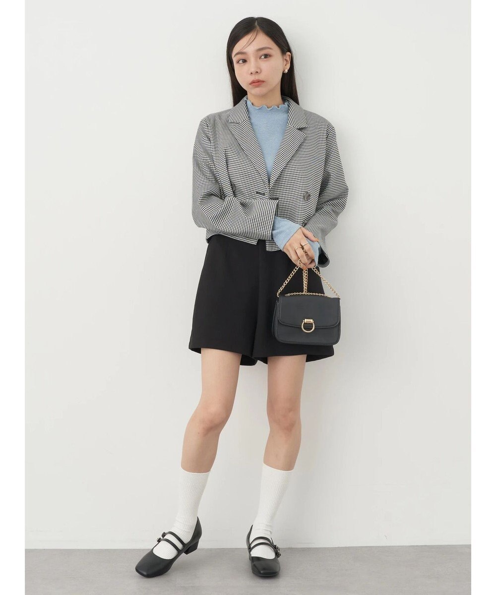 earth music&ecology ラメテレコハイネックプルオーバー 