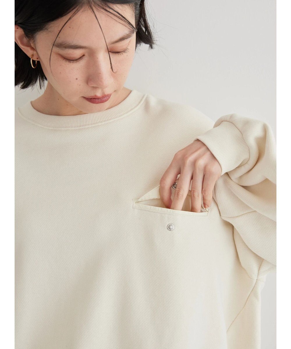 AMERICAN HOLIC ポケット付きバックドレープ裏毛プルオーバー 