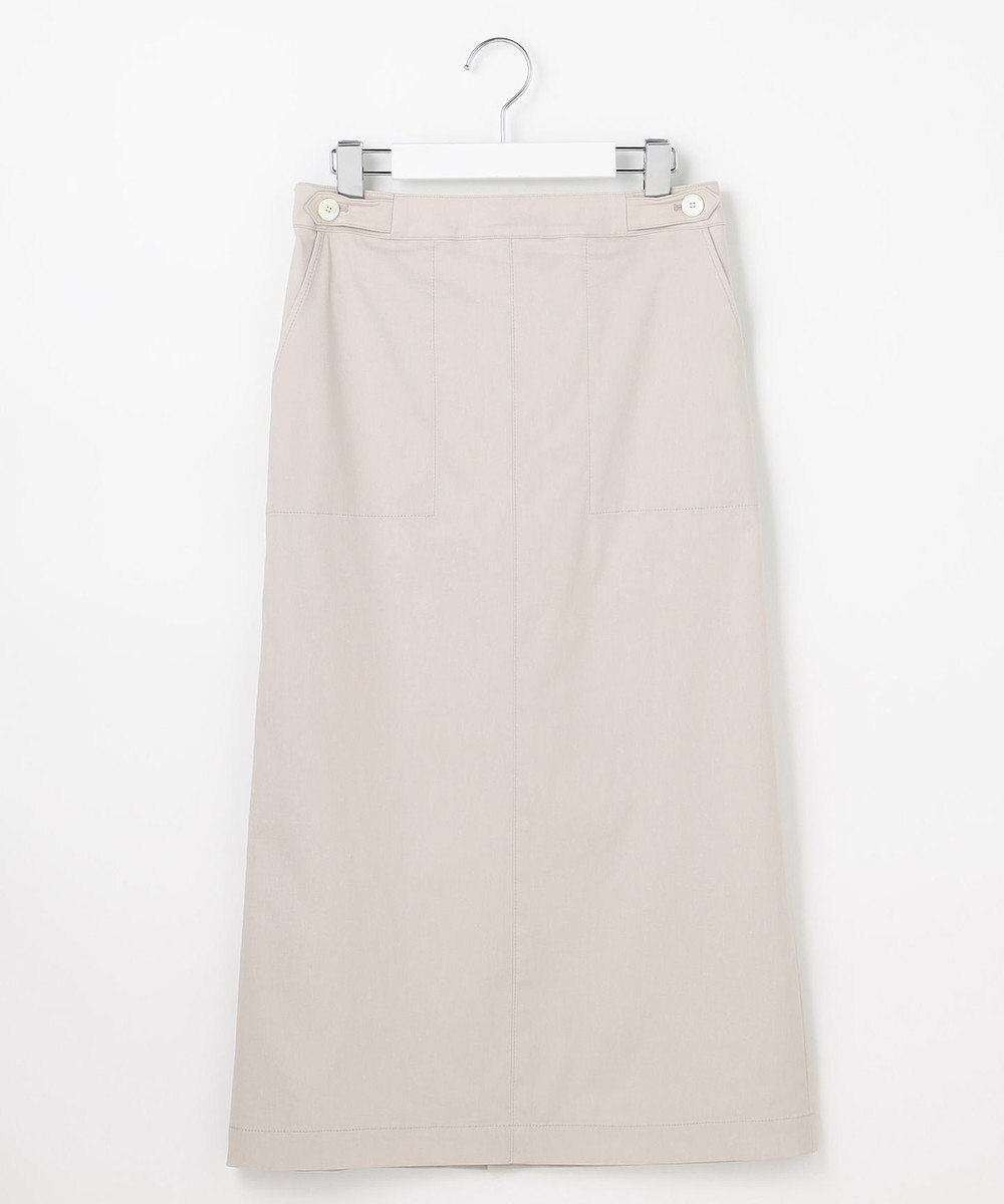 J.PRESS LADIES 【人気素材】セルロースリネンストレッチ ナロー スカート 
