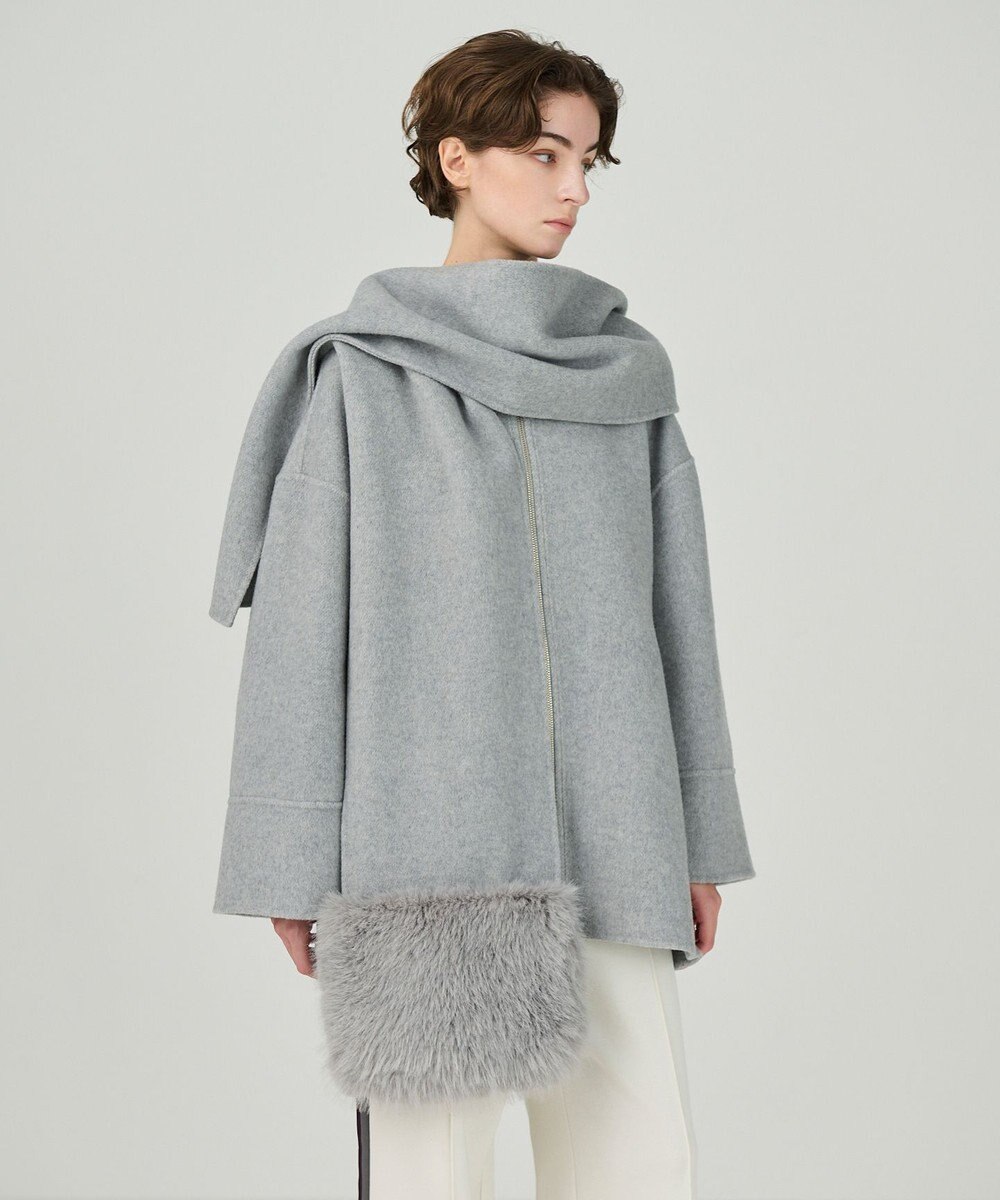 GRACE CONTINENTAL フードストールリバーコート 