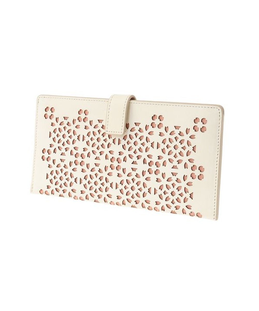 genten フラッターカットワーク マチなし長財布 