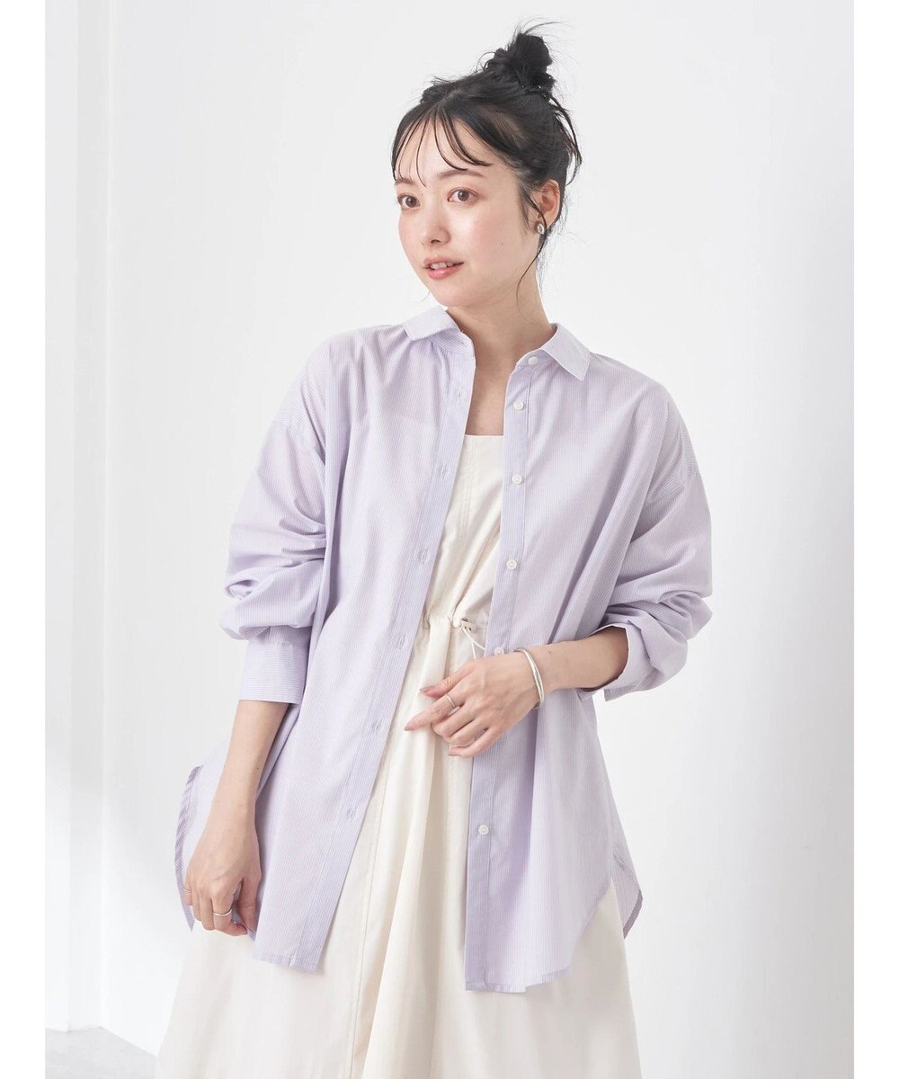 earth music&ecology ＴＲキュプラレギュラーシャツ 