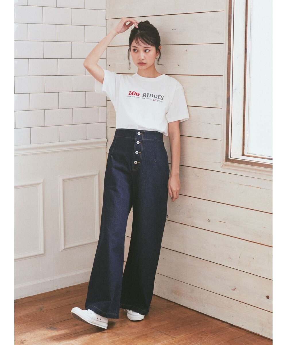 earth music&ecology Ｌｅｅ×ｅ．ｍ．ａ．ｅ　ＬＯＧＯ　Ｈ／Ｓ　ＴＥＥ 