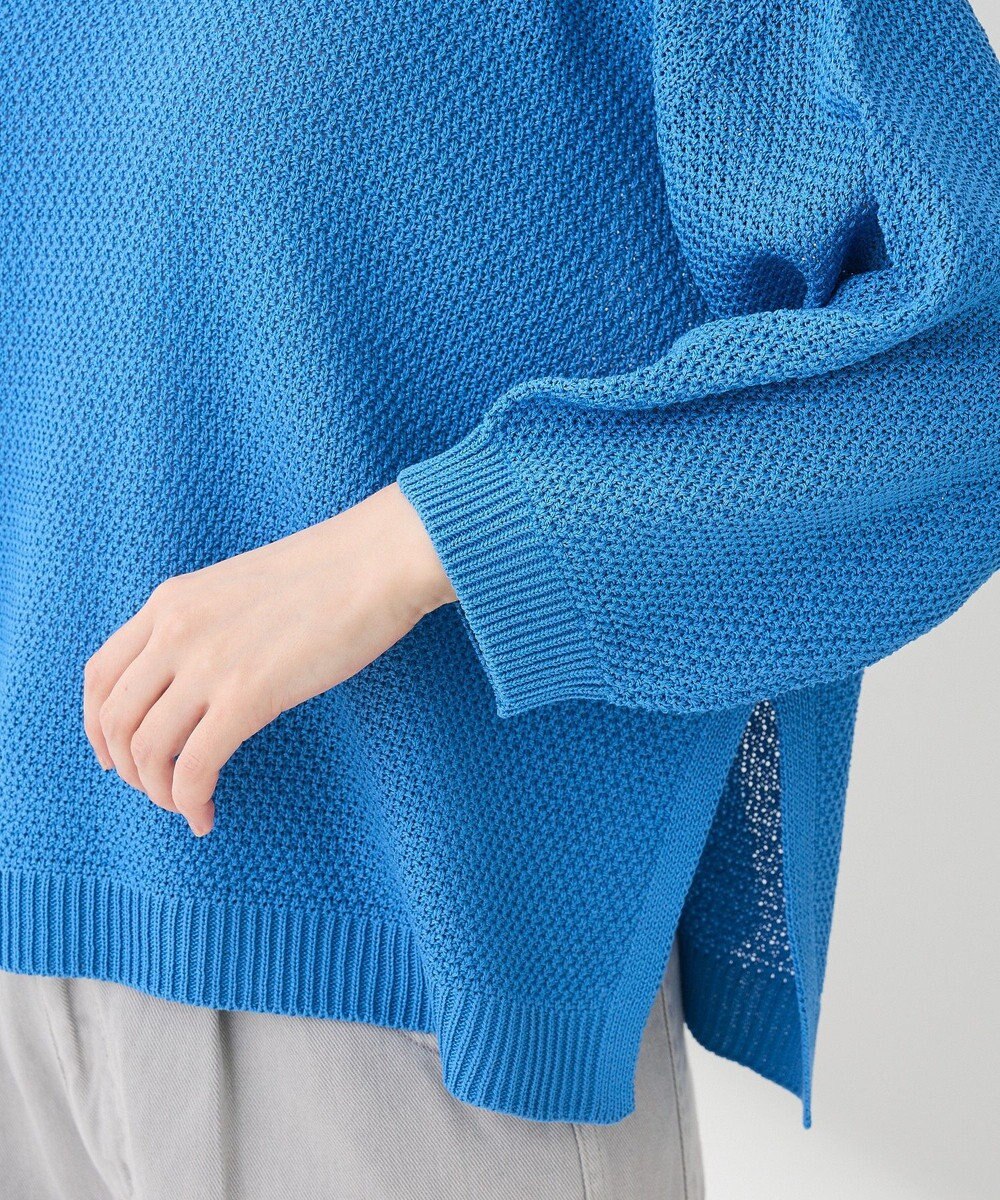 Green Parks かのこボートネック７分袖ニットプルオーバー 