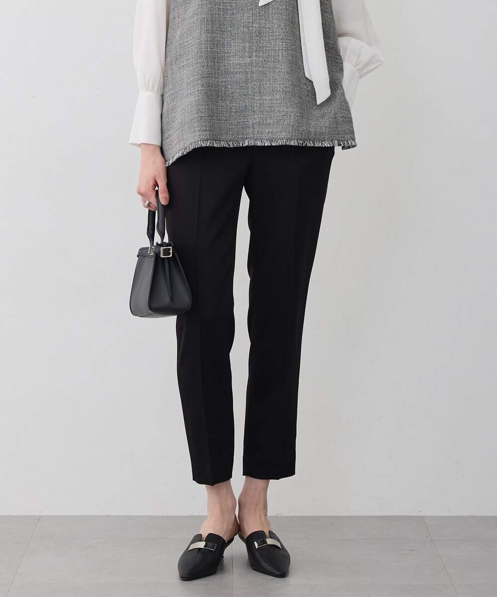 ICB アセテートダブルサテン スティックパンツ 