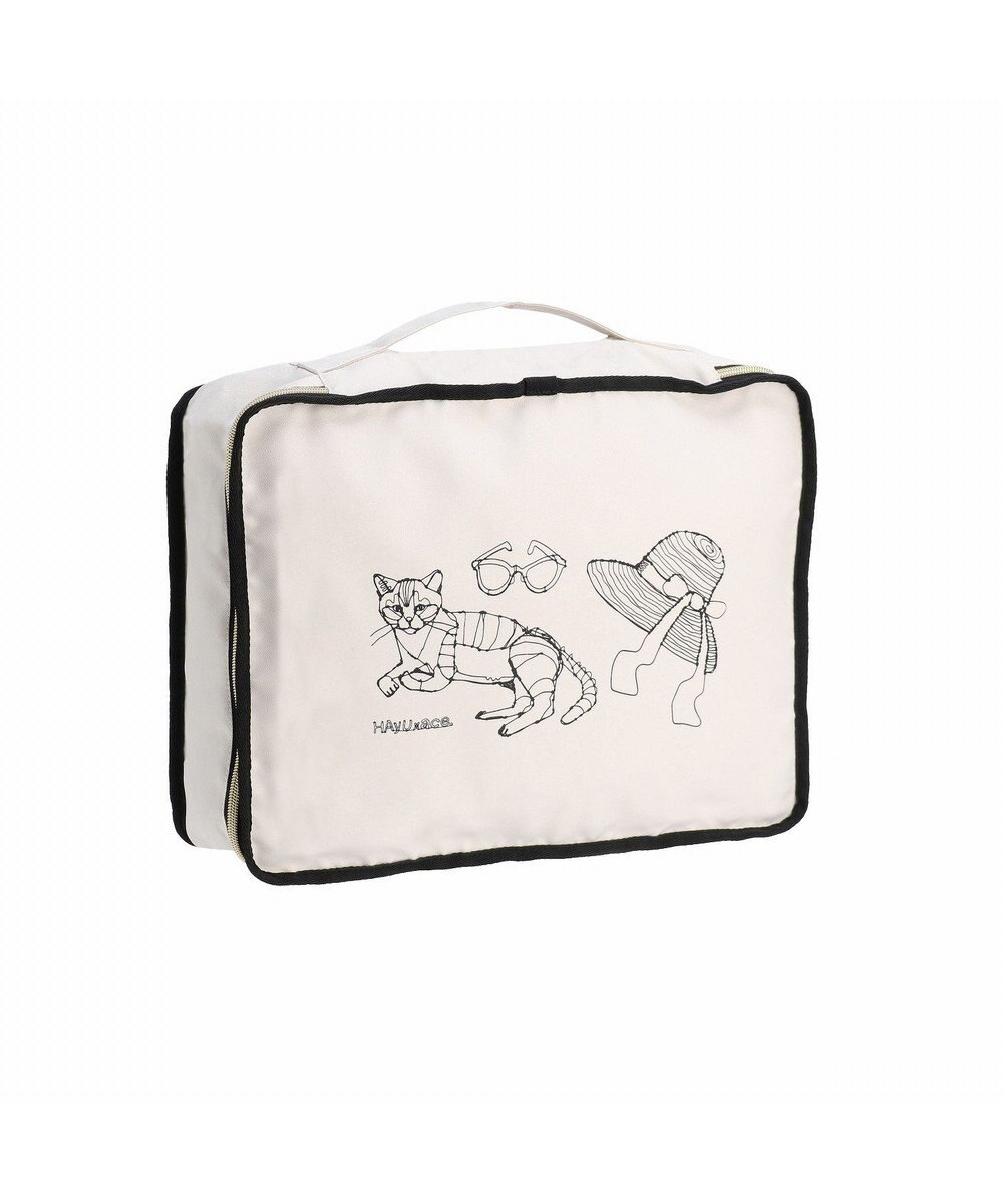 ACE BAGS & LUGGAGE HAyU × ace. トラベルポーチ Lサイズ 猫柄 17823 