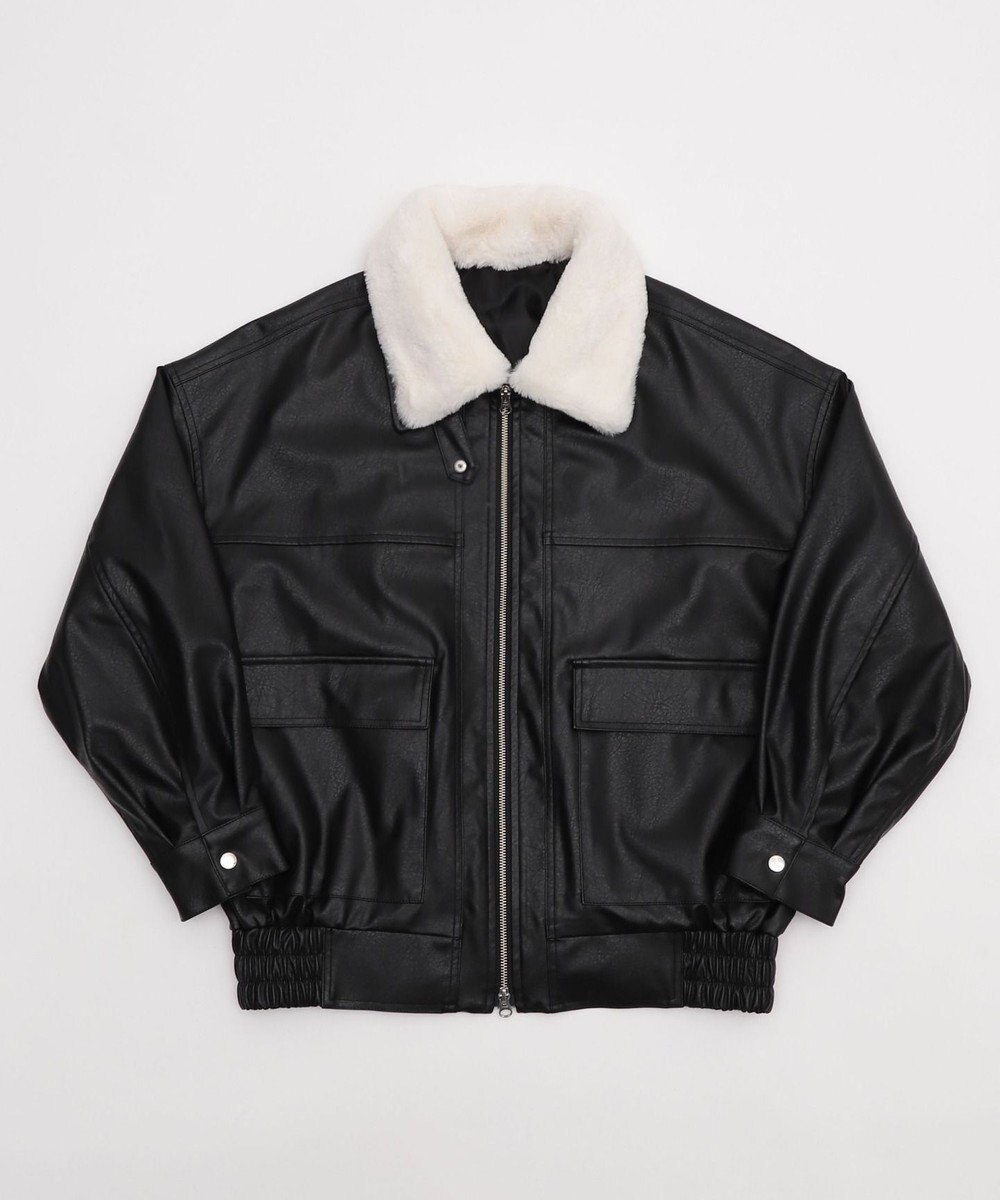 WEGO 2WAYファー襟PUジャケット 