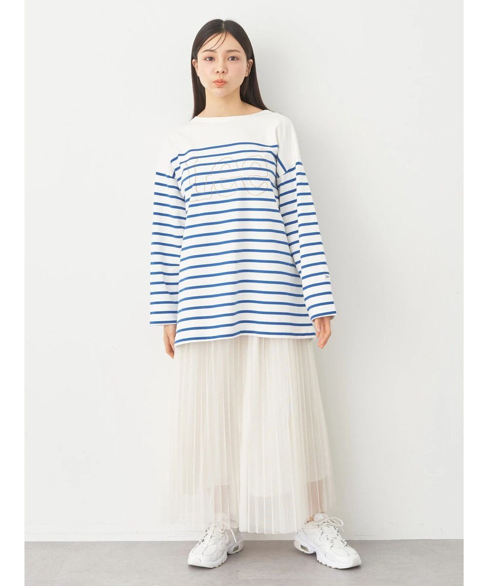 earth music&ecology Ｌｅｅ×ｅ．ｍ．ａ．ｅ　ＢＯＲＤＥＲ　Ｌ／Ｓ　ＴＥＥ 