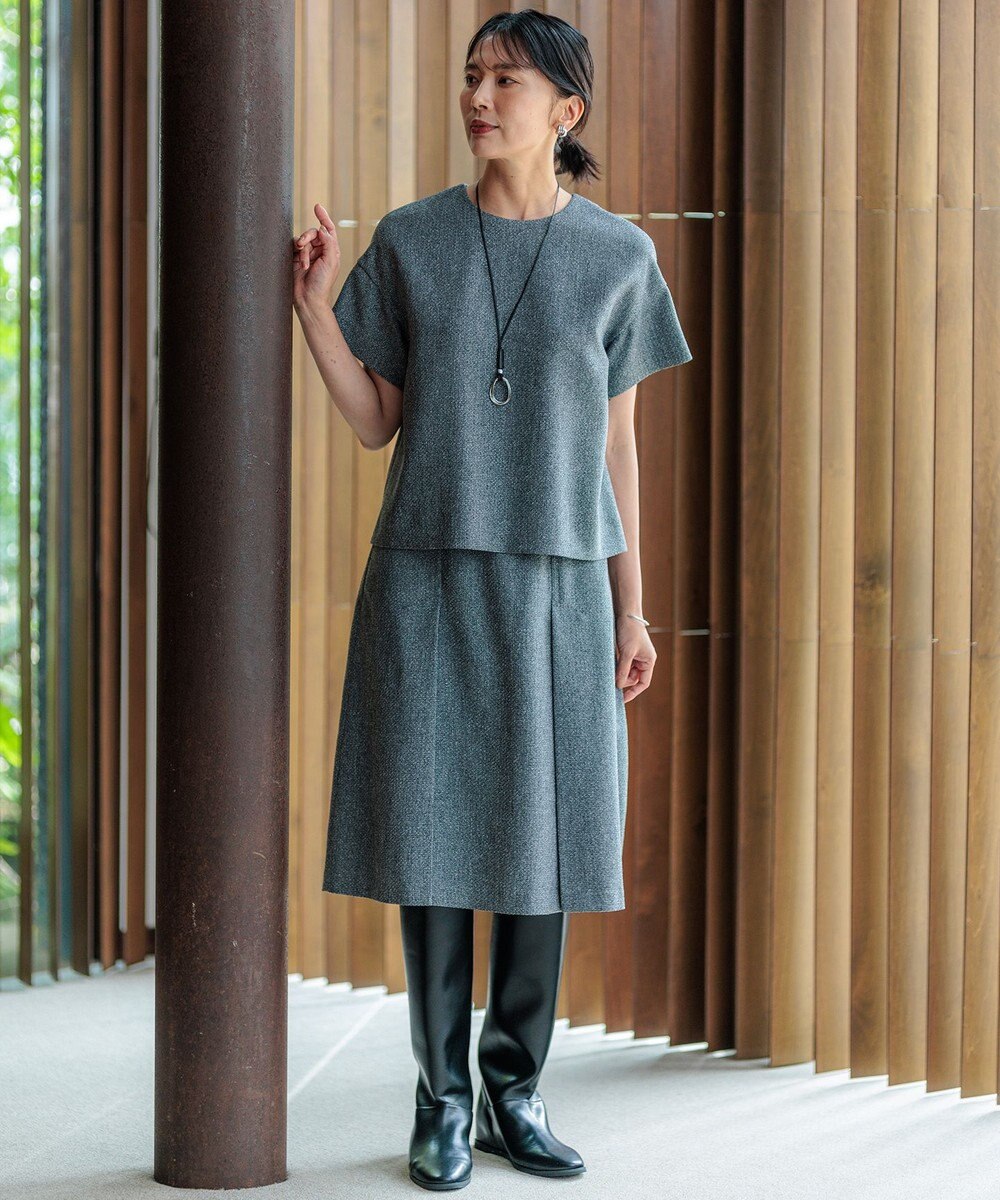 23区 【洗える】ツイーディーエトワール ブラウス 