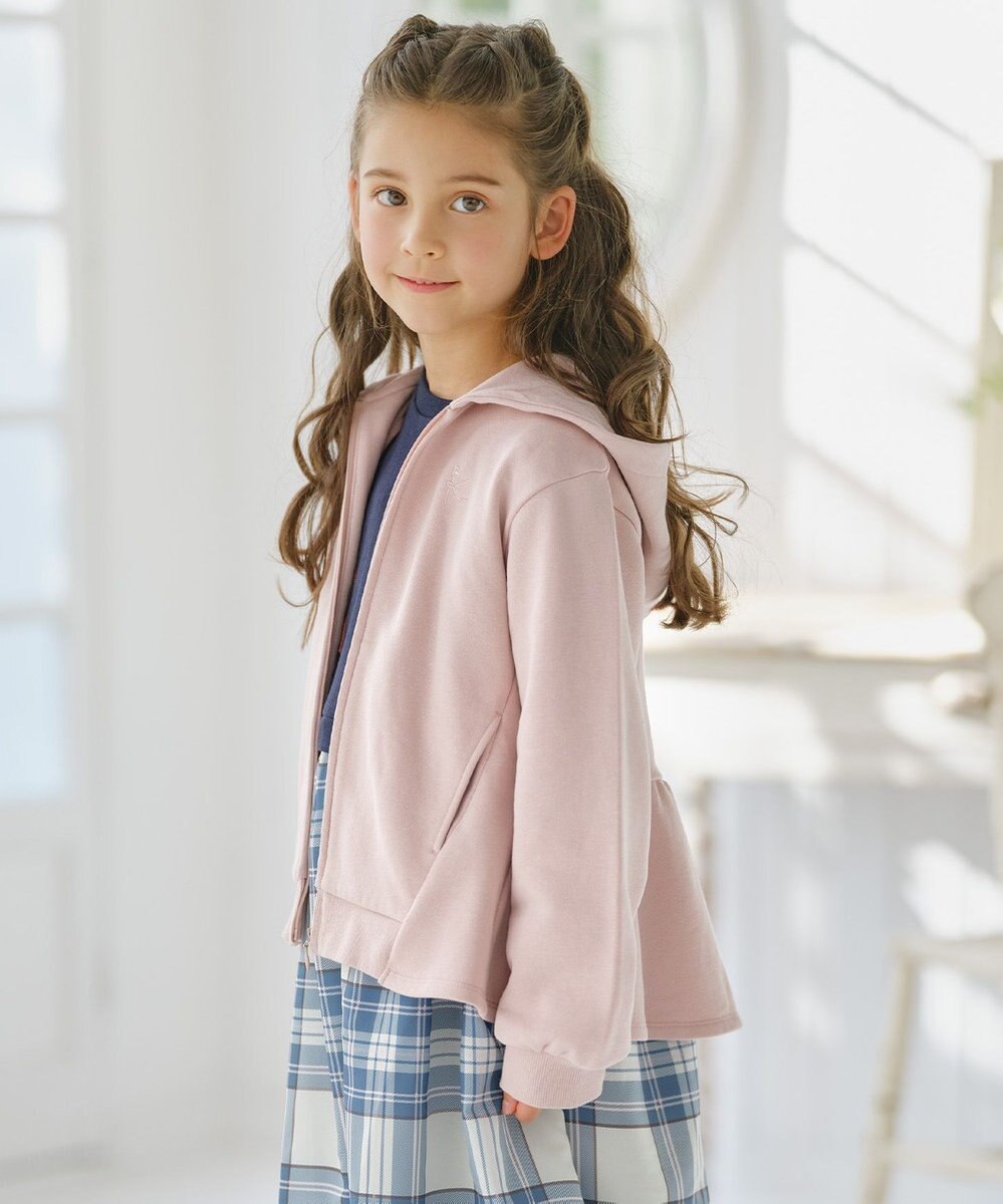 組曲 KIDS 【150-160㎝】バックフリル パーカー 