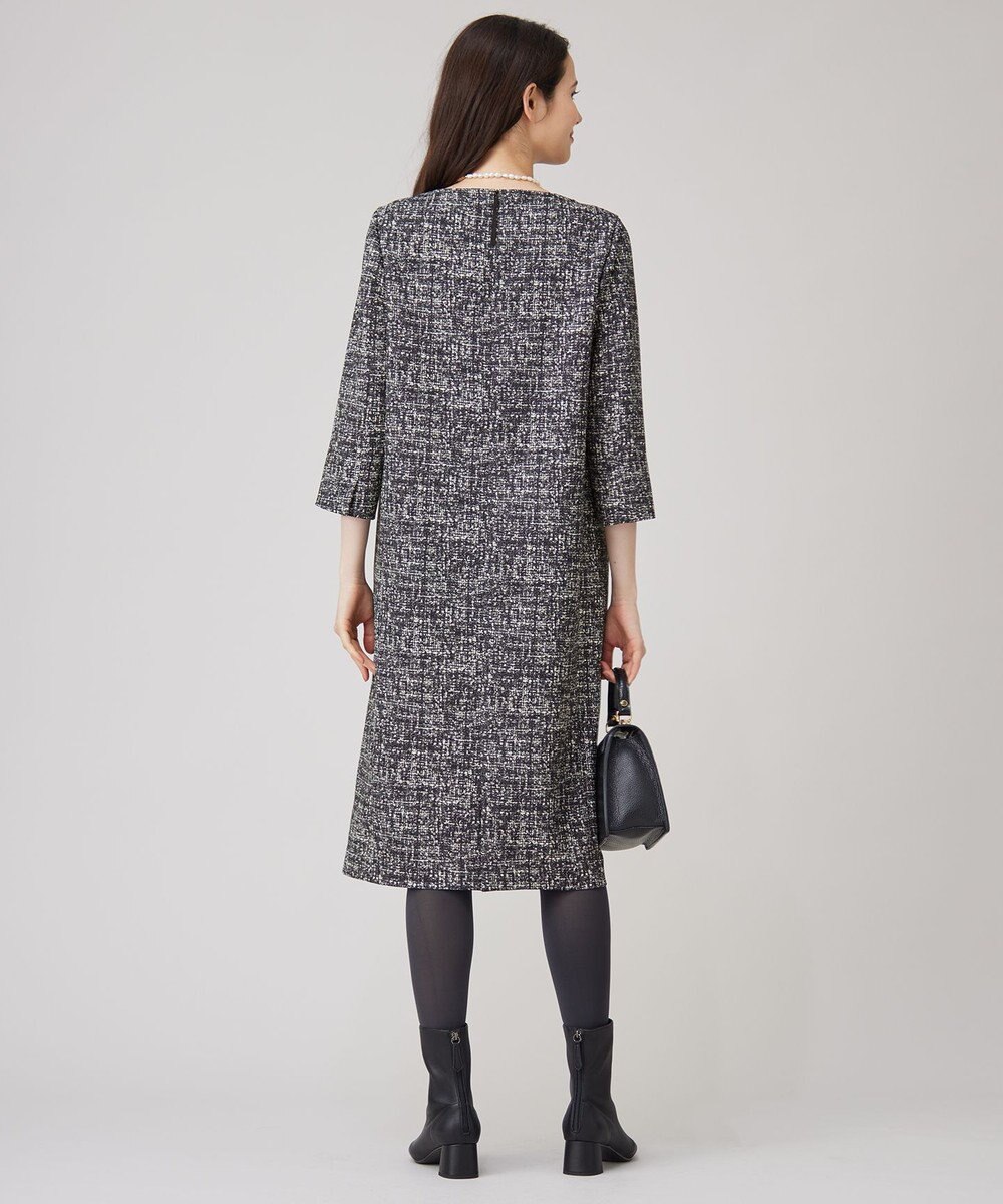 自由区 S プリントジャガードストレッチ  ワンピース 