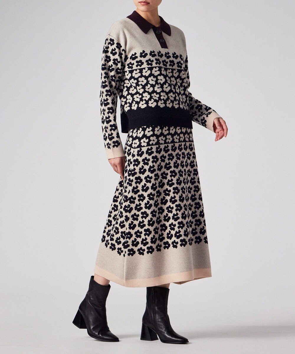 Paul Smith フラワージャカード ニットスカート 