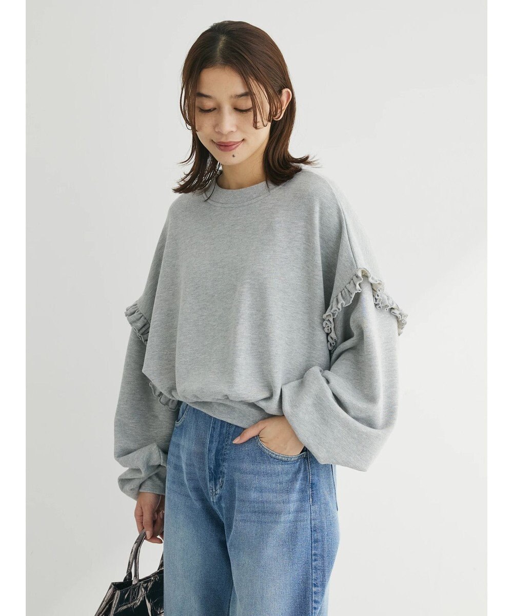 Green Parks ・Ｐｅｔｉｔ　Ｆｌｅｕｒ　ボリュームスリーブスウェット 