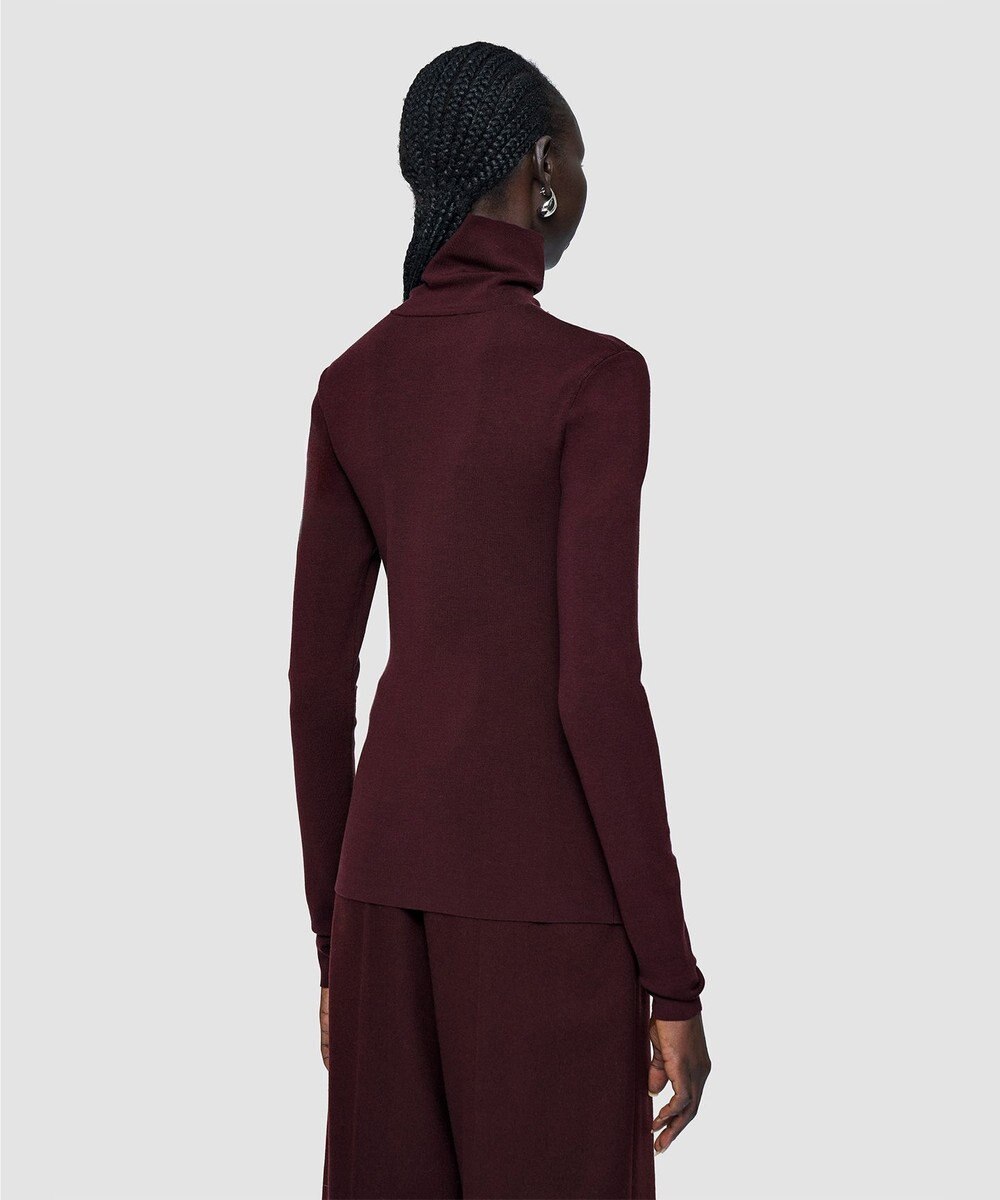 JOSEPH 【洗える】シルクストレッチハイネックトップ 