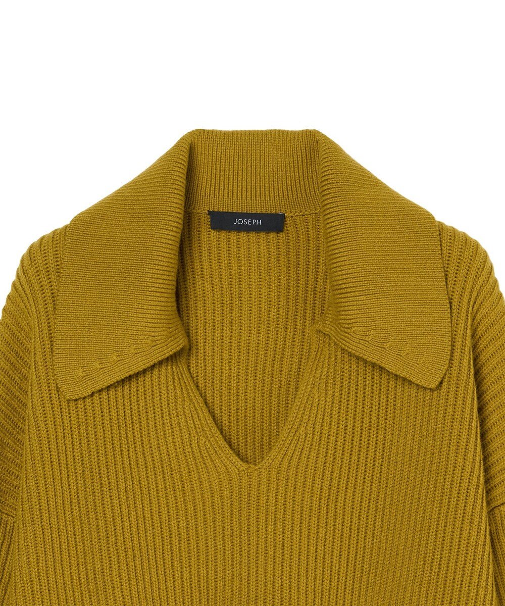 JOSEPH 【洗える】ニューカーディガンステッチオープンネックニット 