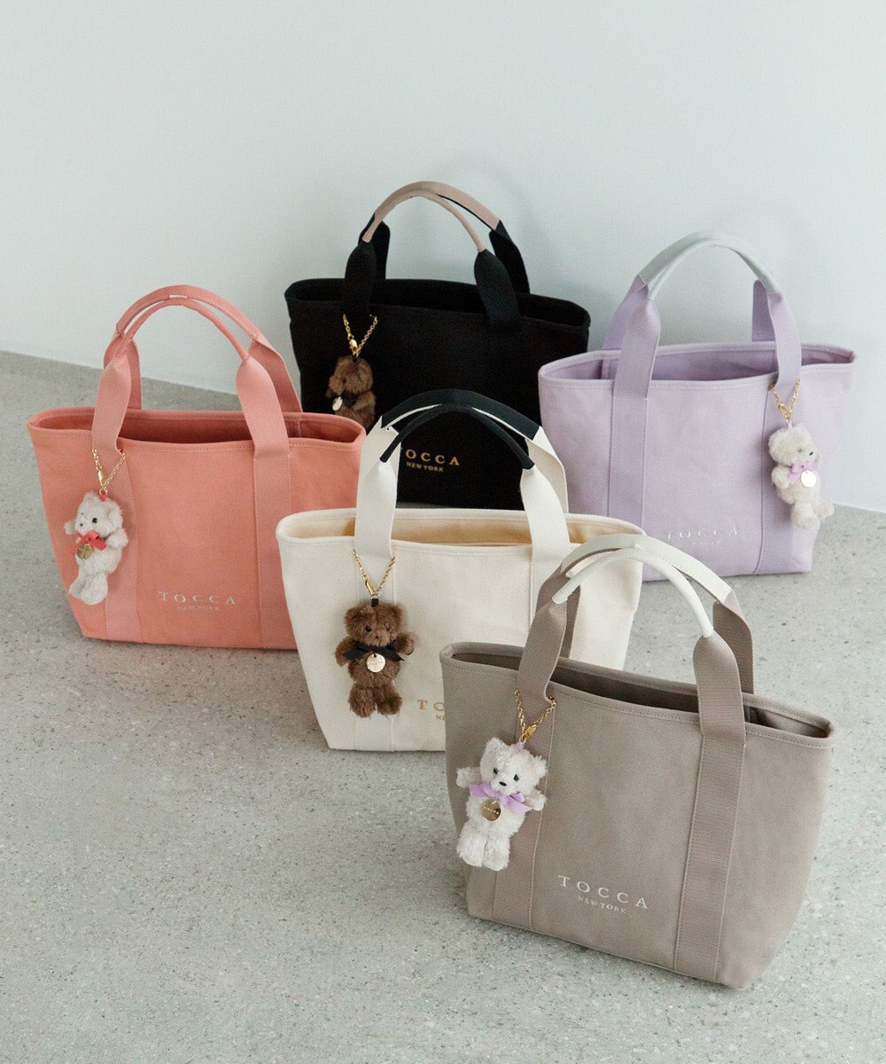TOCCA 【ぬいぐるみチャーム付き】TOCCA AMICO CANVAS TOTE キャンバストート 