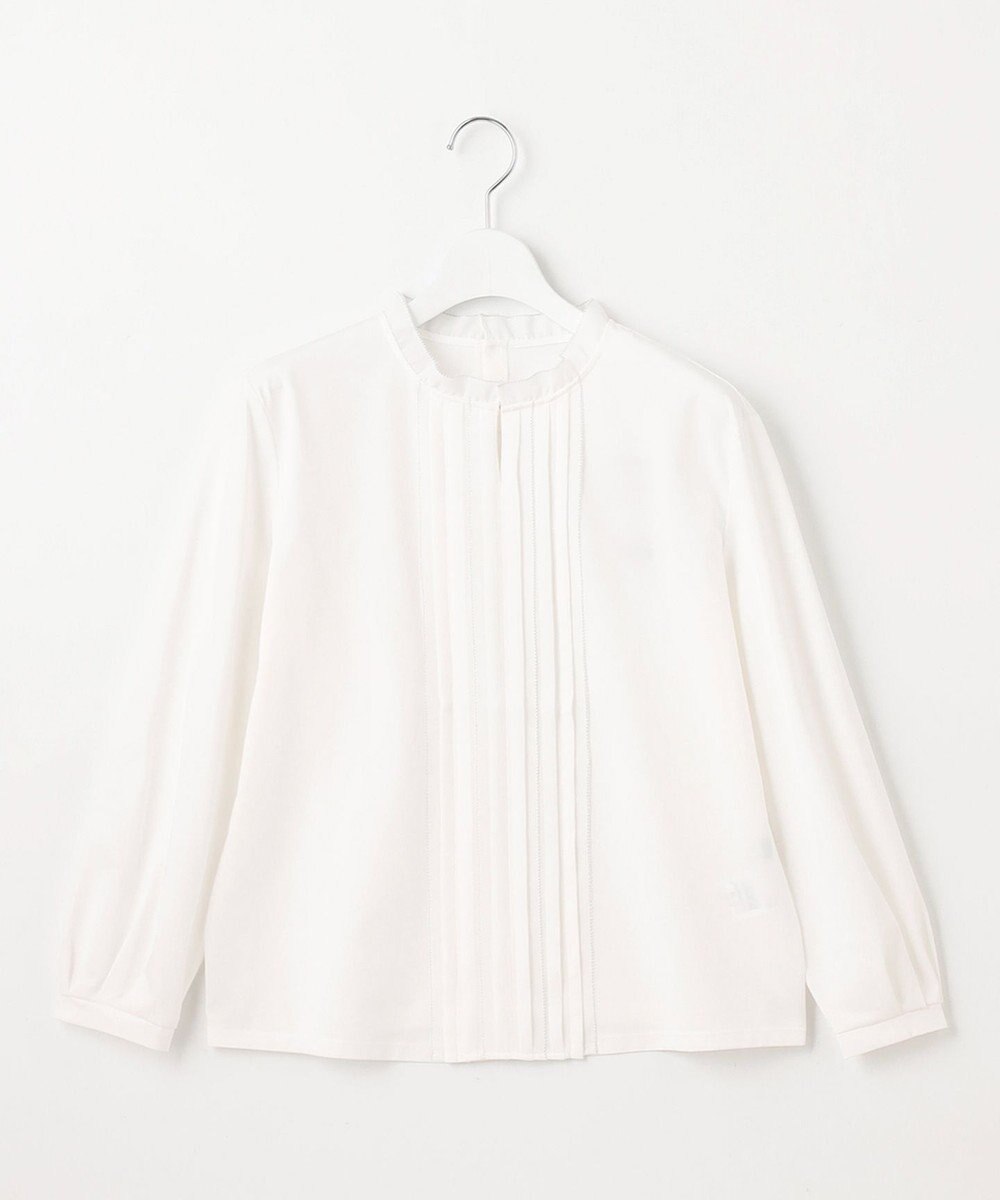 J.PRESS LADIES S 【吸水速乾】プレーティングジャージー フリル襟 カットソー 