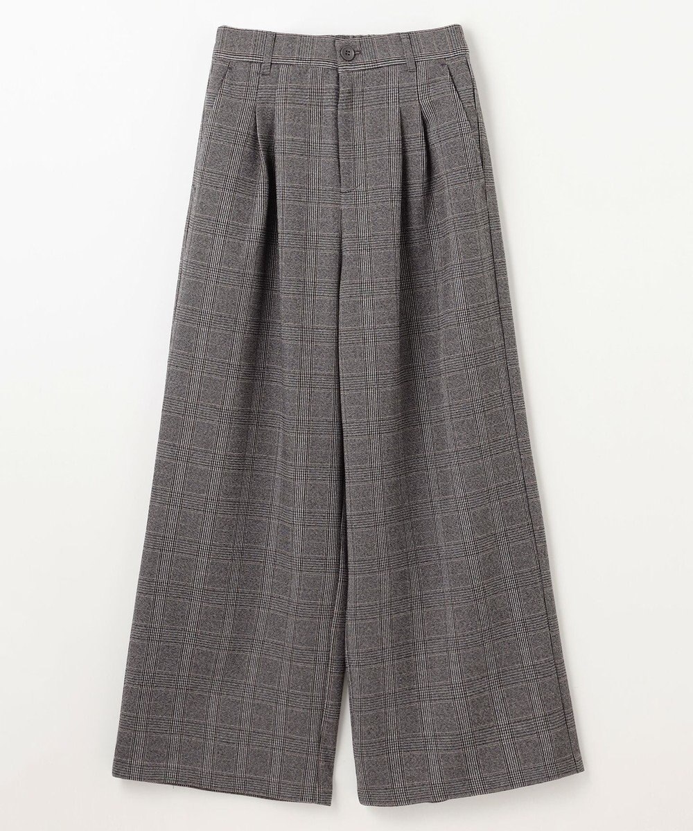 ANY 【洗濯機可/ウエストゴム】ウーリッシュ２タックワイドパンツ 