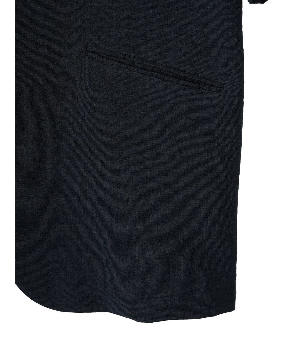 earth music&ecology リネンライク５分袖ジャケット 