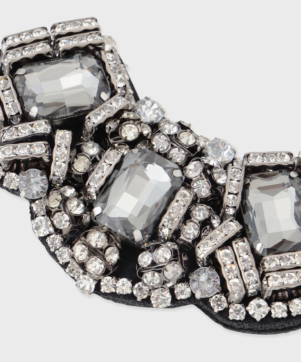 GRACE CONTINENTAL ビジューカーブブローチ 