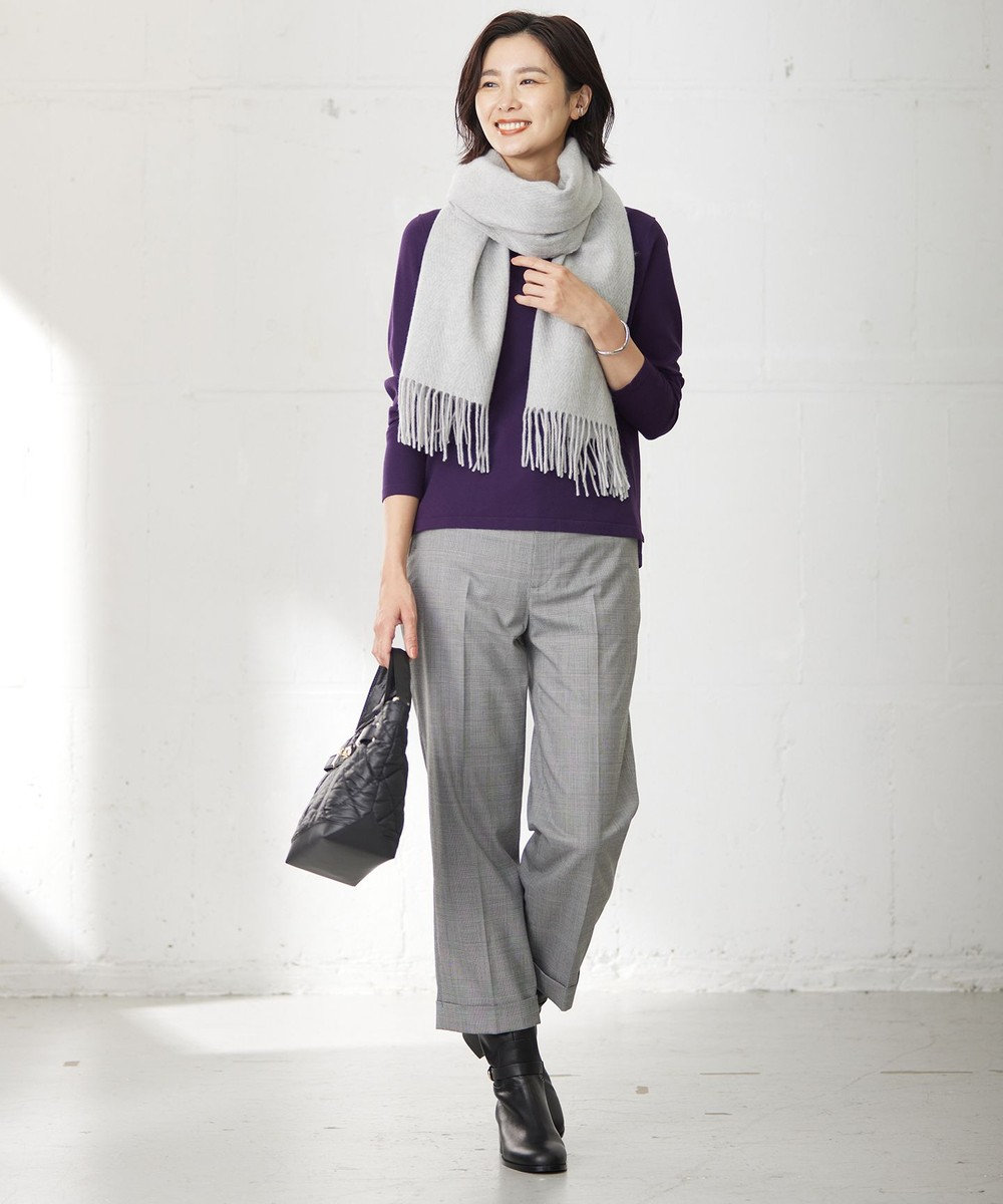 J.PRESS LADIES カシミヤ リバーシブル ヘリンボーン ストール 