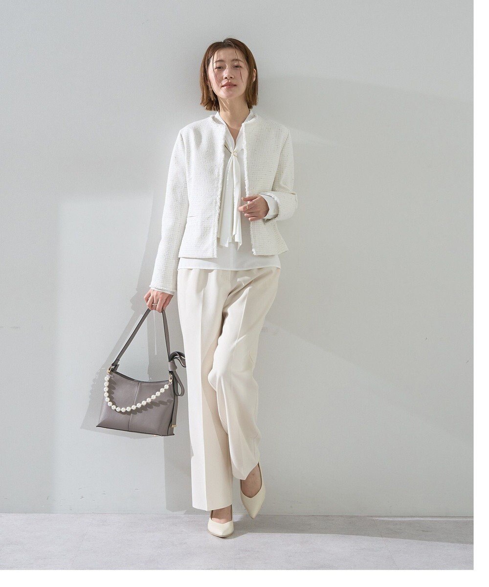 YECCA VECCA サイドベルテッドハイウエストパンツ 